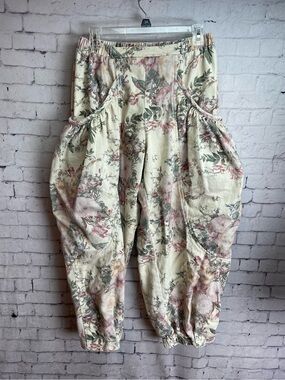 Davi & Dani The Nest Nora Gathered Barrel Denim Pant medium